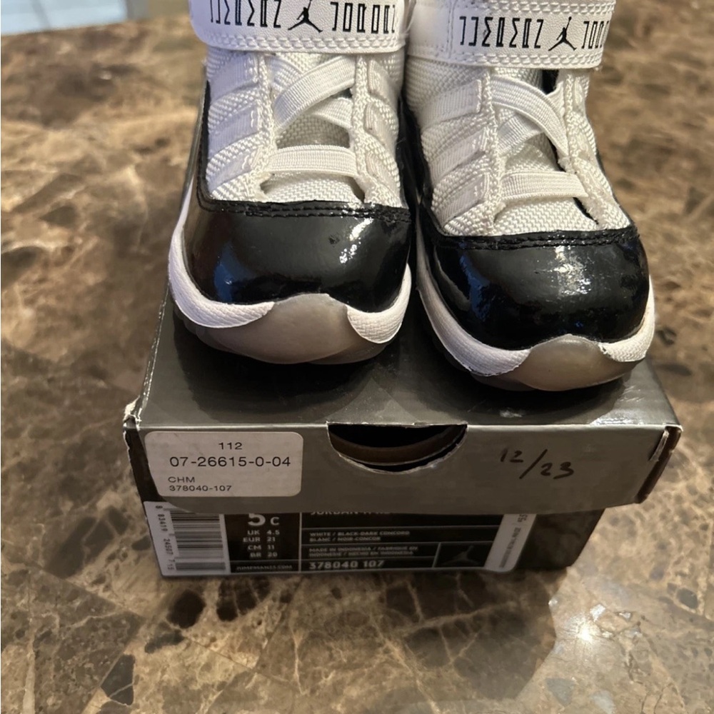 Jordan Kids' Black and White Sneakers